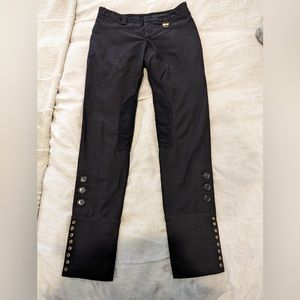 Gucci riding pants with gold button details